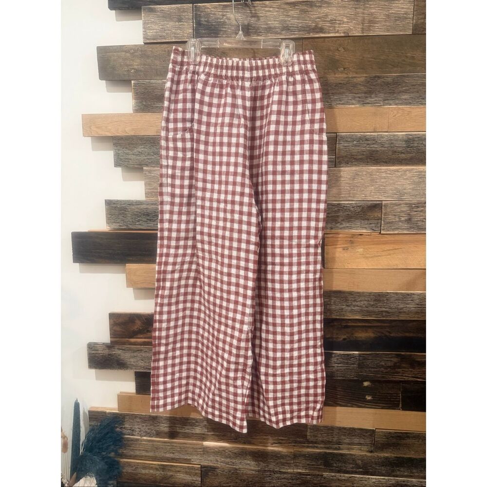 Linenfox boho lagenlook relaxed fit linen ocean pants sz L but fit more like M